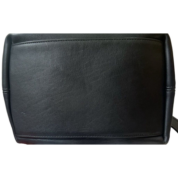 Vintage Coach 9165 Legacy Black Leather  Nickel Drawstring Bucket Bag Cinch USA - Picture 6 of 13